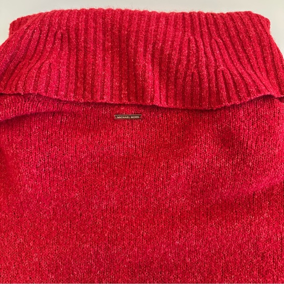 Michael Kors | Red Cowl Turtleneck Sweater | Size XL - Picture 11 of 16